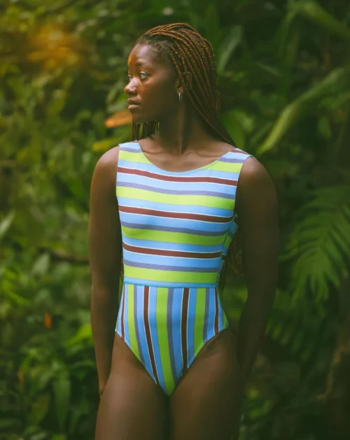 Pacific One Piece - Aqua Stripe 14 Pacific One Piece - Aqua Stripe -The Sea Wear Store Aqua stripe9