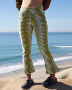 Bell Pant - Areia Olive 11 Bell Pant - Areia Olive -The Sea Wear Store Bell Areia Olive Green White Pattern Pants Apparel Clothing Sun Protective UV Protection 5
