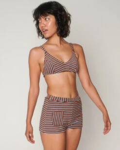 Bobby Bikini Top - Miles -The Sea Wear Store Bobby Miles Blue Red Stripe Bikini Top Swim Suit 3