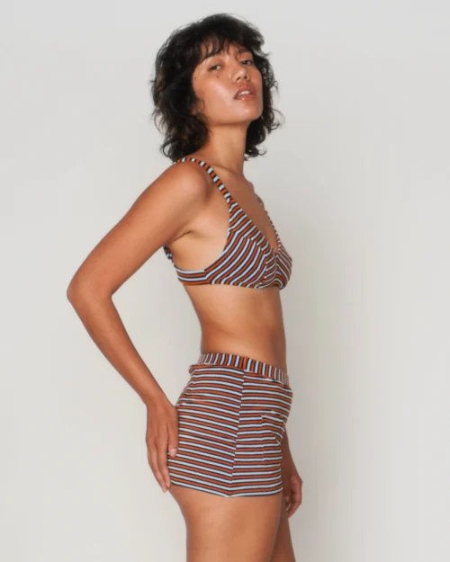 Bobby Bikini Top - Miles -The Sea Wear Store Bobby Miles Blue Red Stripe Bikini Top Swim Suit 4