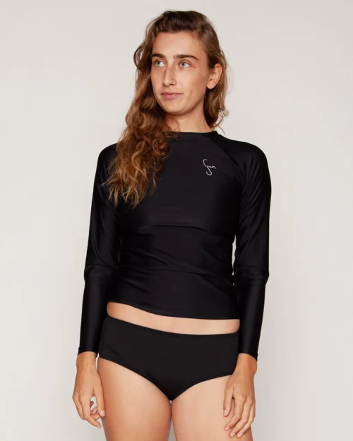 Doheny Rashguard - Black -The Sea Wear Store Doheny Black Rashguard Long Sleeve Sun Protection 1