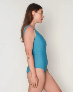 Frida One Piece - Maui -The Sea Wear Store Frida Maui Blue Swim Suit One Piece V Neck 6