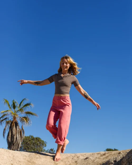 Keiko Pant - Flamingo -The Sea Wear Store Keiko Flamingo 3