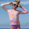 Girls Doheny Rashguard - Aria -The Sea Wear Store SEEAGIRLS Doheny Rashguard Aria VP 4X5 4
