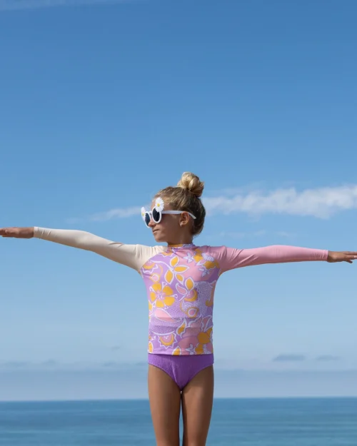 Girls Doheny Rashguard - Aria 11 Girls Doheny Rashguard - Aria -The Sea Wear Store SEEAGIRLS Doheny Rashguard Aria VP 4X5 5