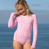 Girls Palmas One Piece - Shortcake -The Sea Wear Store SEEAGIRLS Palmas Surfsuit Shortcake VP 4X5 1 2