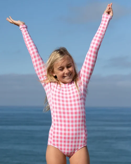 Girls Palmas One Piece - Shortcake 8 Girls Palmas One Piece - Shortcake -The Sea Wear Store SEEAGIRLS Palmas Surfsuit Shortcake VP 4X5 2