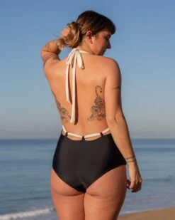 Camryn Reversible One Piece - Black / Walnut -The Sea Wear Store SEEA Camryn OnePiece BlackWalnut 4X5 4