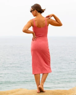 Delilah Dress - Flamingo -The Sea Wear Store SEEA Delilah SlipDress Flamingo 4X5 4