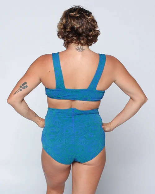 Georgia High Waist Bikini Bottom - Alga -The Sea Wear Store SEEA Georgia BikiniTop Alga 4X5 4