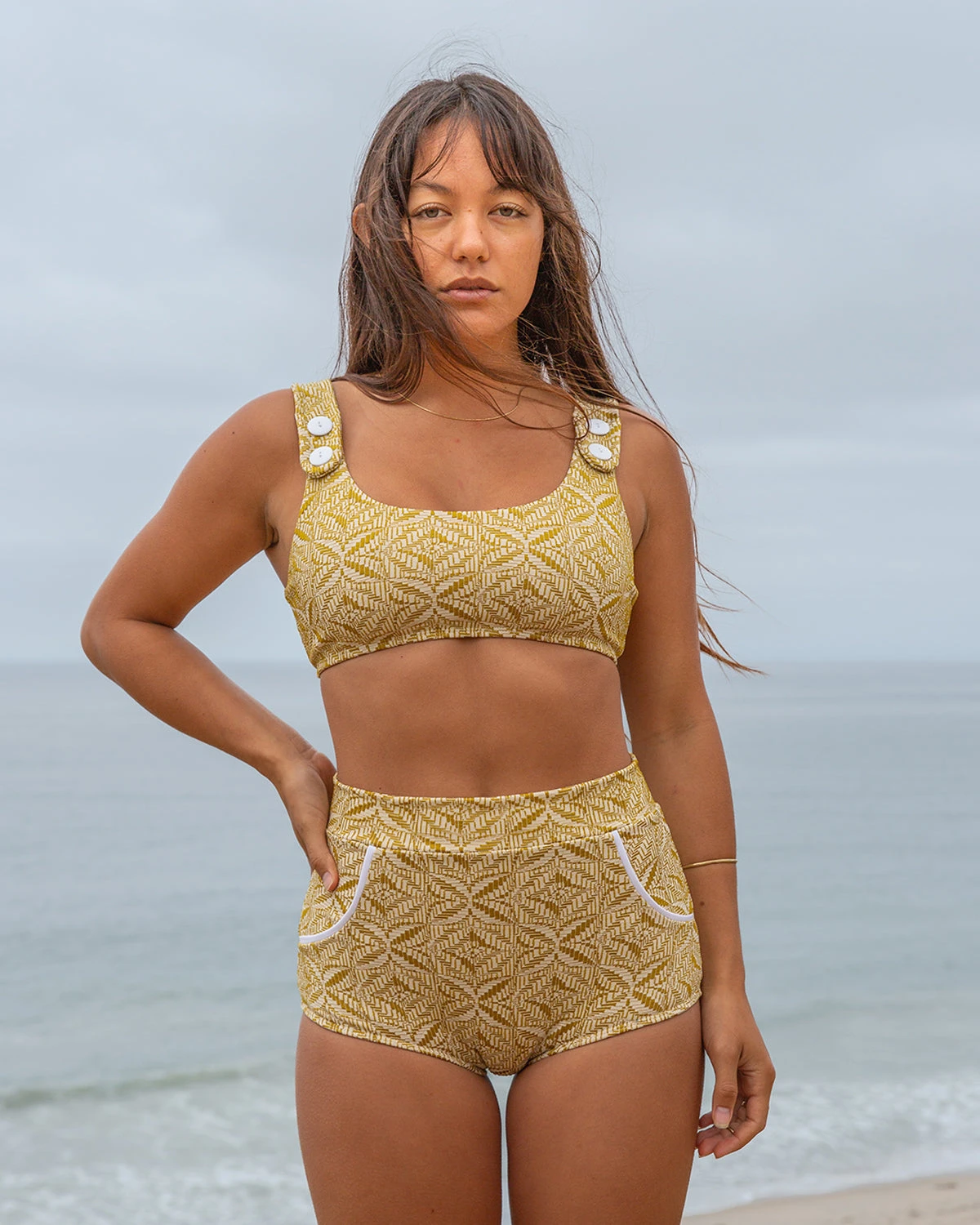 Georgia High Waist Bikini Bottom - Simi 4 Georgia High Waist Bikini Bottom - Simi - Image 2