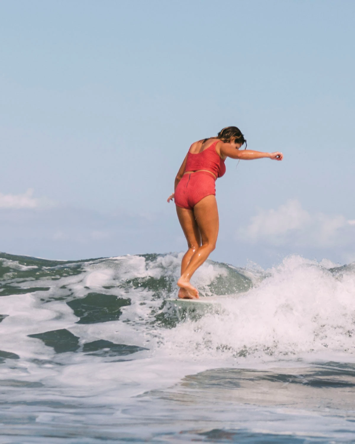 Georgia High Waist Bikini Bottom - Flamingo 3 Georgia High Waist Bikini Bottom - Flamingo