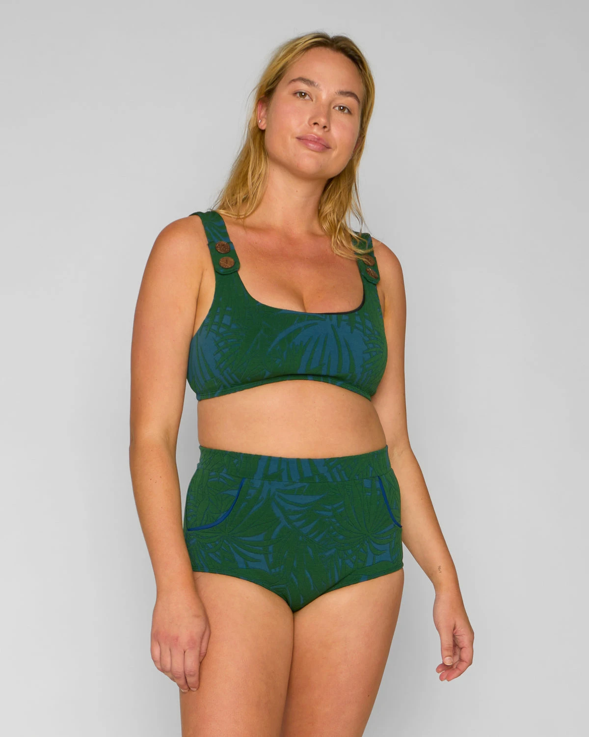 Georgia High Waist Bikini Bottom - Jardim 5 Georgia High Waist Bikini Bottom - Jardim - Image 3