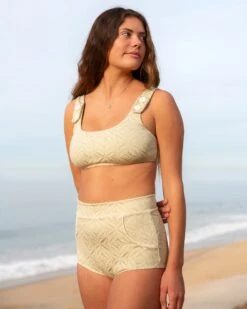 Georgia High Waist Bikini Bottom - Sandshell -The Sea Wear Store SEEA Georgia TopBottom Sandshell 4x5 1 1