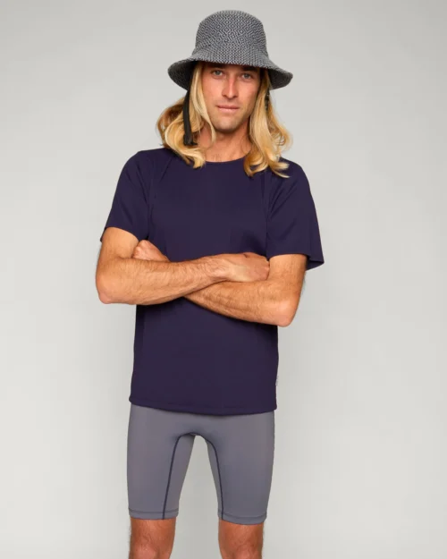 Glenn Surf Tee - Mulberry -The Sea Wear Store SEEA GleenLennon TeeShorts Ebony 4X5 2