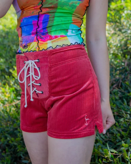 Lulu Shorts - Coral Cord -The Sea Wear Store SEEA Lulu Shorts CoralCord 4X5 4