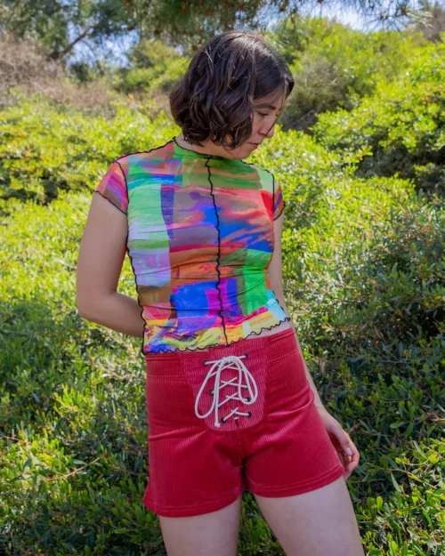 Lulu Shorts - Coral Cord -The Sea Wear Store SEEA Lulu Shorts CoralCord 4X5 5