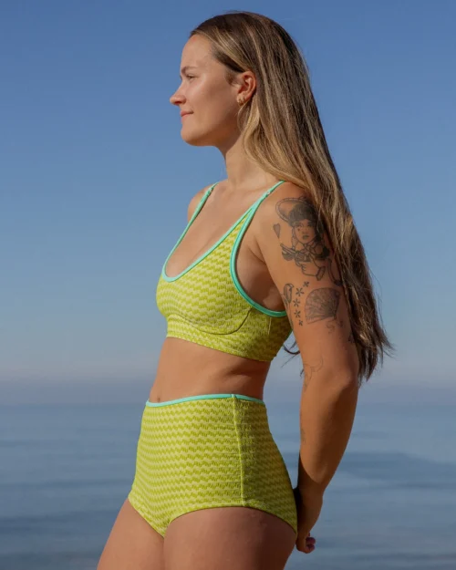 Flor Bikini Bottom - Greeno -The Sea Wear Store SEEA Maggie Top Greeno 4x5 5 1