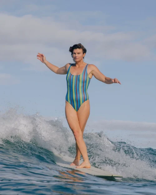 Naomi One Piece - Aqua Stripe -The Sea Wear Store SEEA Naomi OnePiece AquaStripe 4x5 12