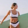 Naya Bikini Top - White Rib