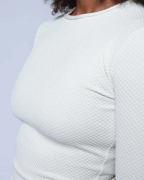 Palomar Crop Rashguard - Pebble -The Sea Wear Store SEEA Palomar CropTopRashguard Pebble 4X5 12