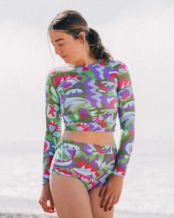 Palomar Crop Top Rashguard - Anis
