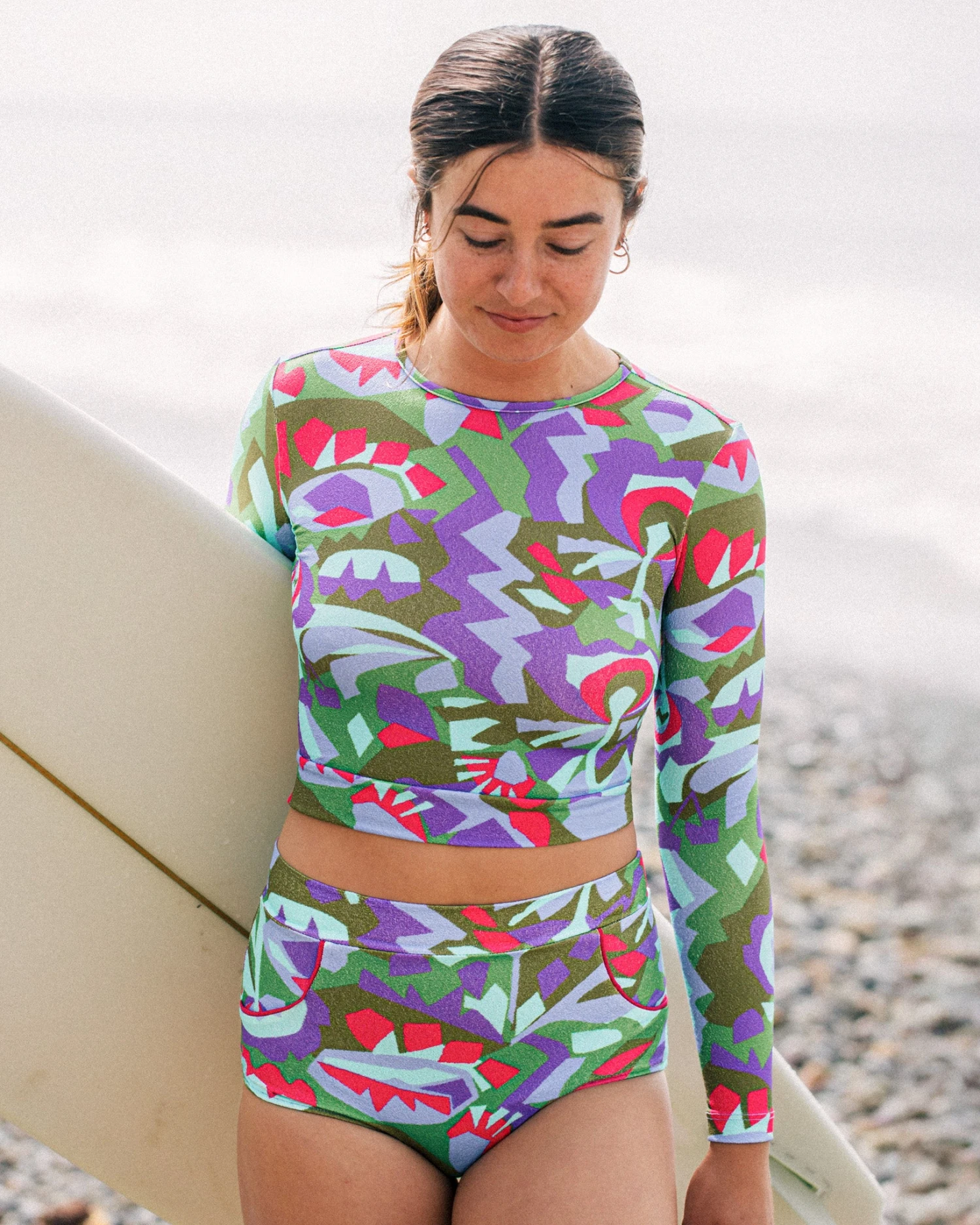 Palomar Crop Top Rashguard - Anis 7 Palomar Crop Top Rashguard - Anis - Image 5