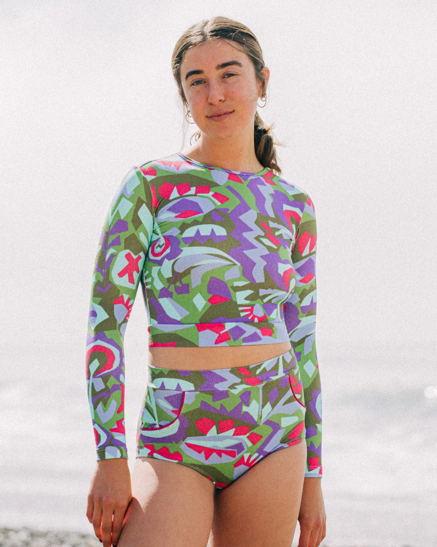 Palomar Crop Top Rashguard - Anis 9 Palomar Crop Top Rashguard - Anis - Image 7