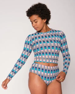 Palomar Crop Top Rashguard - Antibes -The Sea Wear Store SEEA Palomar Rashguard Antibes 4X5 3