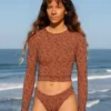 Palomar Crop Top Rashguard - Bordeen