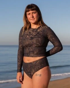 Palomar Crop Top Rashguard - Delfina -The Sea Wear Store SEEA Palomar Rashguard Delfina 4X5 8