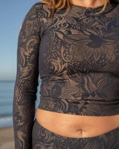 Palomar Crop Top Rashguard - Delfina -The Sea Wear Store SEEA Palomar Rashguard Delfina 4X5 9