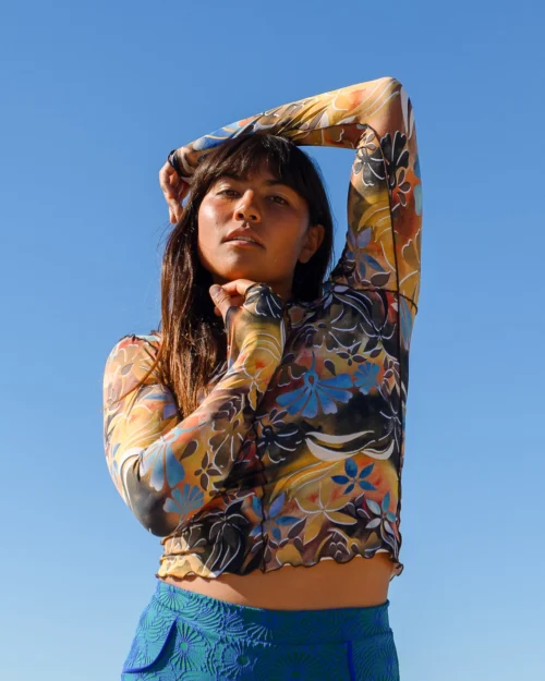 Sila Top - Tigerlily -The Sea Wear Store SEEA Sila Rashguard Tigerlily 4X5 5