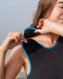 Sydney 2mm Yulex Long Jane - Black/Blue -The Sea Wear Store SEEA Sydney LongJane BlackBlue 4X5 3