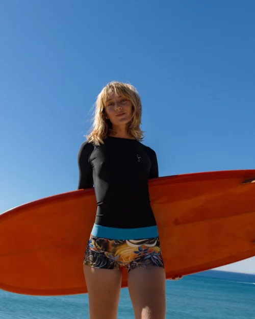 Swami's Playsuit - Tigerlily -The Sea Wear Store SP24 Swamis Playsuit Tigerlily VP Kiira 01 scaled