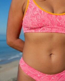 Fonda Bikini Bottom - Pink Glow -The Sea Wear Store SU25 Fonda Bottom PinkGlow VP 7