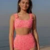 Georgia Bikini Top - Pink Glow -The Sea Wear Store SU25 Georgia TopBottom PinkGlow VP 2