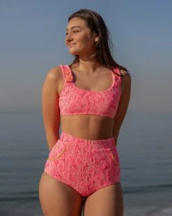 Georgia High Waist Bikini Bottom - Pink Glow -The Sea Wear Store SU25 Georgia TopBottom PinkGlow VP 3 3dd72c1b c3ec 4b61 8cb1 89c2ef827de4