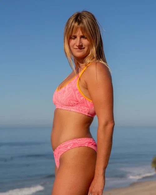 Maggie Bikini Top - Pink Glow -The Sea Wear Store SU25 Maggie Top PinkGlow VP 05