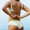 Naya Bikini Bottom - Khaki Stripe -The Sea Wear Store Seea AO25 NayaKhakiStripe Madison 5 1