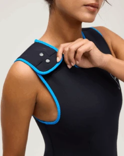 Sydney 2mm Yulex Long Jane - Black/Blue -The Sea Wear Store Sydney BlackBlue 2x5Crops4